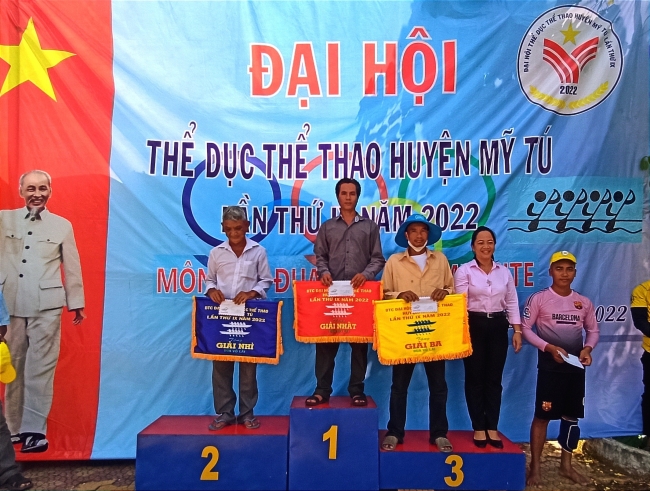 Đội võ lãi Tam Sóc D1 xã Mỹ Thuận xuất sắc đạt giải nhất tại đại hội TDTT huyện Mỹ Tú 2022