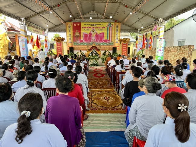 Giáo hội Phật giáo huyện Mỹ Tú tổ chức Đại lễ Phật đản Phật lịch 2566-Dương lịch 2022