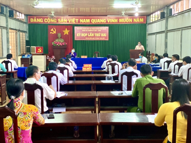 Kỳ họp thứ 2 HĐND thị trấn Huỳnh Hữu Nghĩa nhiệm kỳ 2021- 2026
