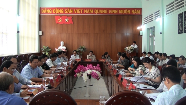 Cuộc họp nhằm đóng góp dự thảo văn kiện Đại hội Đảng bộ huyện nhiệm kỳ 2020-2025