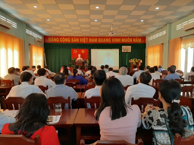 Hội nghị trực tuyến sơ kết 3 năm thực hiện chỉ thị số 05-CT/TW của bộ chính trị khóa 12 về “đẩy mạnh học tập và làm theo tư tưởng, đạo đức, phong cách Hồ Chí Minh”
