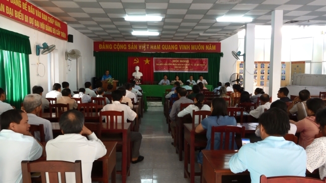 Đoàn đại biểu HĐND 3 cấp tiếp xúc cử tri xã Mỹ Phước