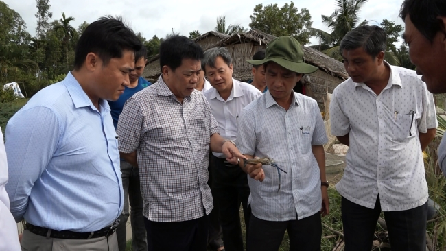 Lãnh đạo huyện Mỹ Tú khảo sát các mô hình làm ăn có hiệu quả tại xã Mỹ Thuận và Mỹ Phước