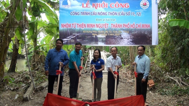 Lễ khởi công xây dựng 02 cây cầu nông thôn của xã Hưng Phú