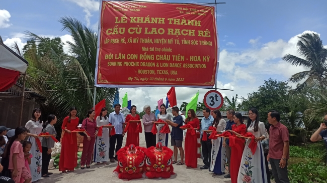 Mỹ Thuận Khánh thành cầu nông thôn Cù lao Rạch Rê