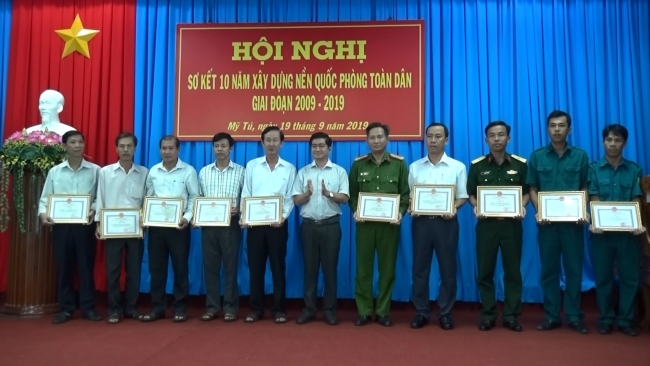 Mỹ Tú: Hội nghị sơ kết 10 năm xây dựng nền Quốc phòng toàn dân  giai đoạn 2009- 2019