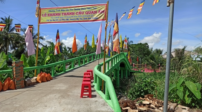 Lễ khánh cầu Quan Âm ấp Đai Úi xã Phú Mỹ