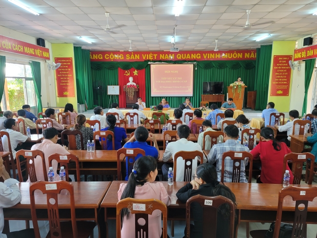 Hội đồng nhân dân 3 cấp tiếp xúc cử tri xã Mỹ Thuận
