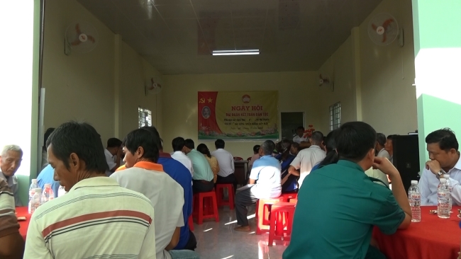 Ngày hội đại đoàn kết toàn dân tộc ấp Tam Sóc C1 xã Mỹ Thuận