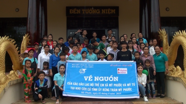 CLB niềm tin trẻ em về nguồn tại Khu căn cứ Tỉnh ủy rừng tràm Mỹ Phước
