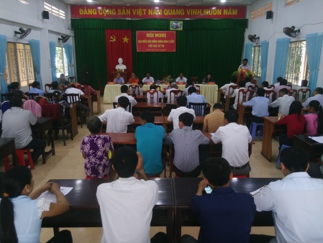 Đoàn đại biểu HĐND 3 cấp tiếp xúc cử tri xã Phú Mỹ