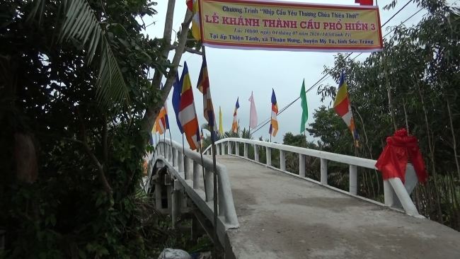 Lễ khánh thành cầu Phổ Hiền 3 ấp Thiện tánh xã Thuận Hưng